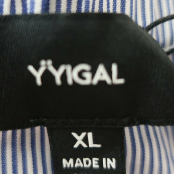 NWT YYIGAL Pinstripe Off Shoulder Top Size XL - Picture 8 of 9